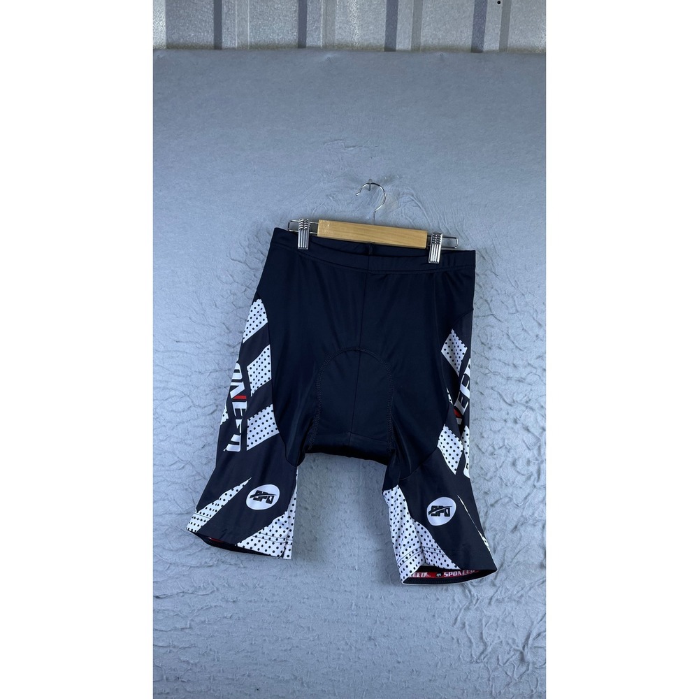 Sponeed Cycling Shorts Mens S Black Excellent Padded Bike Gel Chamois Polka Dot